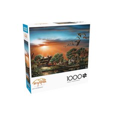 Buffalo Games - Terry Redlin - Lazy Afternoon - 성인용 1000피스 직소 퍼즐 - 게임 나이트에 완벽한 도전적인 퍼즐 - 완성된 퍼즐 크기