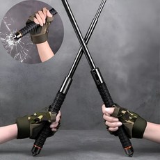 인사이트셀 호신용 삼단봉 창문깨기, 블랙, 1개