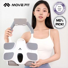 무브핏 딥코어 슬라이드 Pro 무소음 부상방지 ab슬라이드 + 프리미엄 무릎패드, MAB-01, 화이트