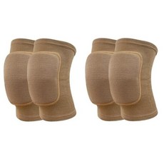 YADIRF 스포츠 무릎 패드 2쌍 운동 부드럽고 통기성이 좋은 패드 배구 축구 댄스 요가 테니스 러닝 사이클링 등반용(스킨 컬러 라지) 235973 869