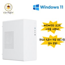 도토리컴퓨터 조립PC 컴퓨터 사무용 본체, 사무용 1번, 윈도우 11 홈, 256GB, 8GB, 화이트