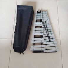 글로켄슈필 실로폰 타악기 맑은소리 음악놀이, 30 톤 접이식 피아노 가방 노래 시트 피아노 해머 노, 1개