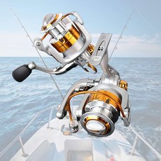 원터치형 12볼베어링 스피닝릴 7000 줄감기 민물 좌대 타이라바 갯바위 루어릴