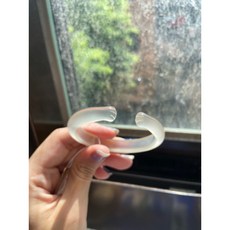 貓爪手鐲 白冰瑪瑙 53.1正圈貓爪雕刻, 1個