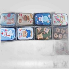 LETEO-HANIMOA 미니 철제 보관함 사각 초미니 정리함 사각틴케이스미니 케이스 휴대용