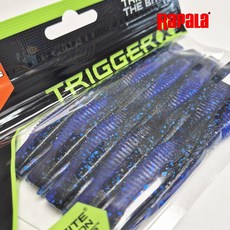 라팔라 트리거엑스 미노우 광어 우럭 농어 다운샷 웜, 1개, 6.8g, BKBS - 블랙블루사파이어