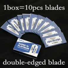 1Pcs 전문 수동 면도기 스트레이트 에지 플라스틱 날카로운 이발사 접이식 커터, 05 1box blade B