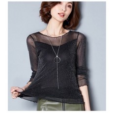 vaviola 바비올라 글리터 펄 라틴댄스 라인댄스 티셔츠 댄스복 165