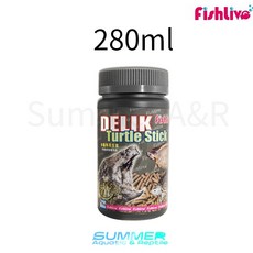 Fishlive 樂樂魚 水龜專用主食 水龜 澤龜 龜飼料 營養 高蛋白, 1個, 小 280ml /罐