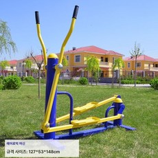실외 피트니스 중노년 어깨 목 허리 등 마사지 운동기구, 기본 색상, 오벌 머신