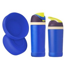 2Pcs Silicone 보틀 Boot for Owala Kids Water 보틀s Compatible FreeSip 16oz 12oz Tumbler 15oz Flip 14, CelestialSphere_163142