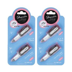 샤론 수정 테이프 리필 SR-650 5mmx6M 세트 1개, 1세트, 수정테이프 SR-650 리필2+리필2 세트