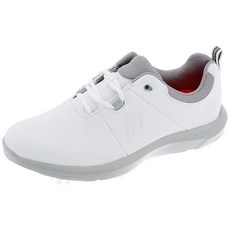 FootJoy 남성용 여성용 Ecomfort 골프화 화이트 그레이