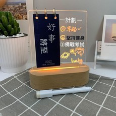 2022 創意發光日曆留言板, 有機玻璃