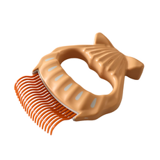 일본산 필로콤 사랑빗 데일리 강아지 고양이 털관리 브러쉬, 1개, P540102*E3 (LONG) 오렌지색상