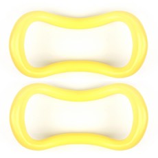 뮤트스포츠 1+1 종아리 하드타입 요가링, 4.레몬옐로우, 2개