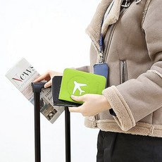 커플 신혼여행 비행기티켓 여권보호 커버지갑 Vacance, 블랙