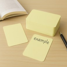 컬러 미니메세지카드 반코딩엽서 종이 캘리그라피카드 200매 똑템, 1개