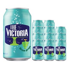 웅진빅토리아 청포도 탄산음료 캔, 350ml, 12개