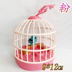 楨豐玩具 音樂鳥籠 寵物籠 兔子 兒童玩具 幼兒玩具 家家酒玩具, 1個, 粉鳥籠