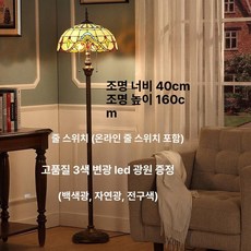 엔틱 장스탠드 조명 북유럽 거실 인테리어 플로어 스탠드 선반, 바로크 (3색 LED)