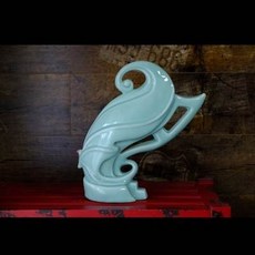 陶瓷擺飾 裝飾藝術雕塑, 早期宜興青瓷名家大品原創作品宜興正品紫砂文玩古董收藏1入 -, 1個, 1L