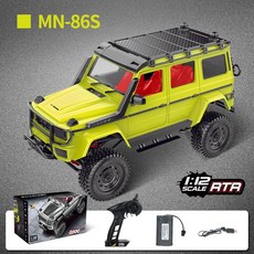MN86S 벤츠 G500 브라부스 오프로드 합금 RC카 1대12 사륜구동 RC, MN86S 그린 RTR-브라부스, 1개