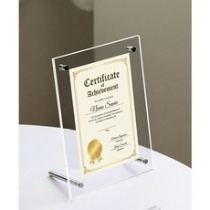 을지메뉴 투명 아크릴액자 3종 액자 거치형 테이블 게시판 안내 알림판 POP 메뉴판 4x6형 5x7형 A4 3종 모음, 볼트형아크릴 A4