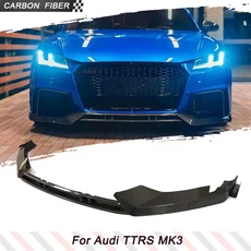 아우디 TT RS TTRS MK3 16-18 5PCS 프론트 범퍼 립 레이싱 바디 키트 카본 파이버 FRP 호환