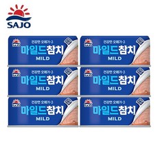 사조참치 마일드, 85g, 6개