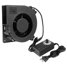 20mm 송풍기 AC 0V 220V DC 2V 전원 공급 x 32mm 대형 공기 흐름 팬PC 쿨러 DIY 수신기 모뎀 냉각 환기 배기 프로젝트용 속도 조절기 포함, 2pcs 120mm