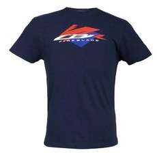 티셔츠 여름 면 반팔 셔츠 봄 가을 오토바이 오프로드 캐주얼, 2. 네이비 블루