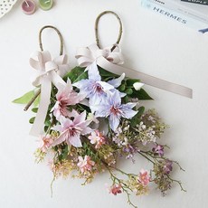 에이프릴 조화꽃 가랜드 1P 벽장식 인테리어 꽃장식, 상품선택, 퍼플계열, 퍼플계열