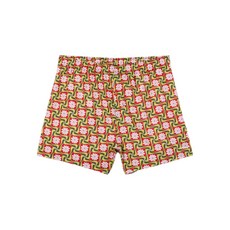 오스클렌 플라워 패스 프린트 쇼츠, 그린계열