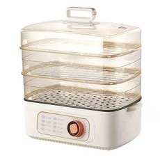 Brfveob 이중층 다기능 전기 찜통 18리터 용량 조식 메이커 계란 조리기 상하 동시 찜 컴팩트하고 운반 가능 가정용으로 최적 24시간 스마트 찜기 대용량