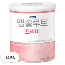 매일유업 앱솔루트 프리미 분유, 400g, 14개