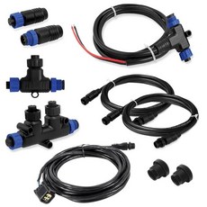 야마하 아웃보드 엔진 인터페이스용 NMEA 2000 스타터 키트 20062023 번들 해양 등급 백본 케이블 드롭 티 테미네이터 저로란스 가민 교체용 000012037 3004, 야마하 아웃보드 엔진 인터페이스용 NMEA 2000 스