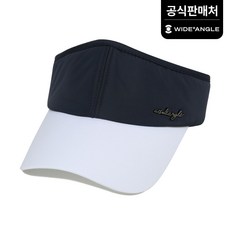 [와이드앵글] 와이드앵글 공식 여성 심플 하이컷 리본 썬캡 골프 모자 WWU21C02N4 (정상가:59 000) (WWU21C02), Navy