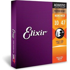 Elixir 薄覆膜磷青銅民謠吉他弦, 1個