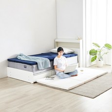 동서가구 포미 3단 접이식 메모리폼 매트리스DS DF921837, 다크네이비, 55mm