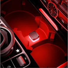 자동차 LED램프 USB 무드등 차량 다용도 미니조명, 1개, 레드