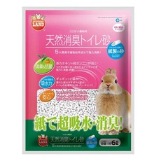 minimal LAND 天然消臭寵物兔紙砂 6公升, 1個, 6L