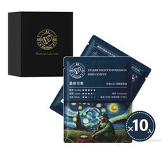AiCoffee 星夜印象 濾掛咖啡, 1個, 星夜印象 濾掛咖啡 (盒裝), 11g, 10個裝