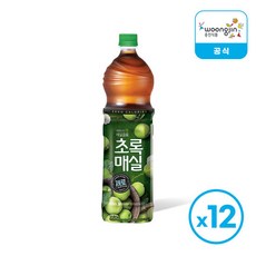 웅진 초록매실 제로 1.5L 12개