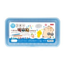 SKB 巧遇家族可水洗旋轉蠟筆, 1個, 12 colors