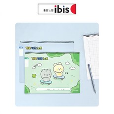 2000 초등 슬림쓰기노트 15칸 가로형 낱권 15칸공책, 랜덤, 1개