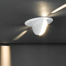 [재경조명] 더쎈 LED 라이너 3인치 프리즘 스포트 반매입 8W 전구색 3000K, 1개