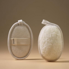 SOONBAC 순백 루파 배쓰 스펀지 천연 샤워타월 친환경 스크럽 샤워타올, 1개, 1개입