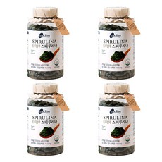 트루블루 스피루리나, 500mg, 4개