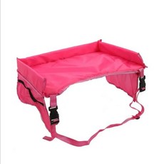 자동차 좌석 여행 트레이 안전 좌석 놀이 테이블 주최자 보관 간식 장난감 컵 홀더 아기 어린이를위한 방수 어린이 유모차, 5)pink